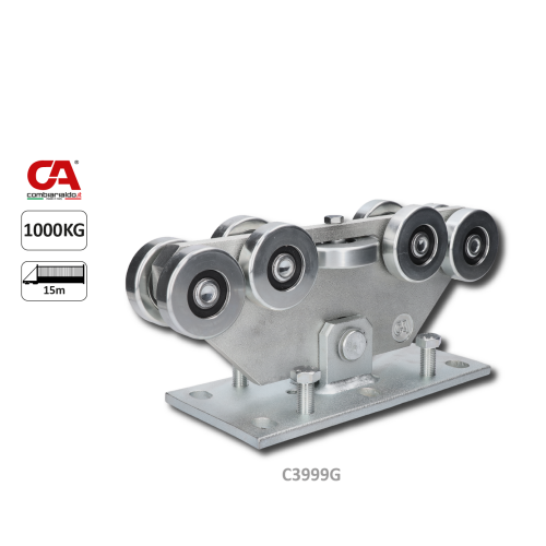 Vozík GRANDE pro samonosný systém Combi Arialdo do 1500 kg, 9 kolečkový